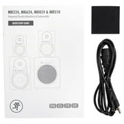 (2) Mackie MR824 8” 85w Powered Studio Monitor Speakers+Stands+Isolation Pads