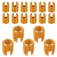 thumbnail image 3 of VERDANVERSE self tapping threaded inserts Furniture Screw In Nut Zinc Coated 20pcs, 3 of 8