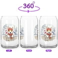 thumbnail image 2 of Playful Toy Fox Terrier Welcomes Winter Snowy Day with Cardinal Bird 16oz Glass Cup Mug Dog Lover Glass Can - 2017, 2 of 5