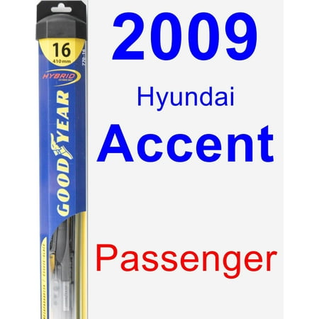 - 2009 Hyundai Accent Passenger Wiper Blade - Hybrid