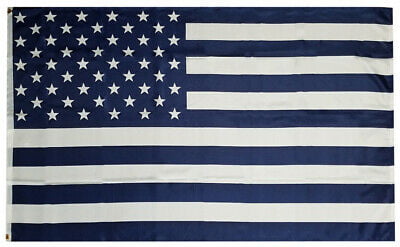 RUF Puerto Rico Thin Blue Line Police 100D Woven Poly Nylon 3'x5' Flag Banner 