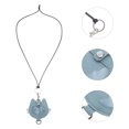 thumbnail image 1 of PAMINGONO Pet Hair Memorial Keyring Sky Blue Cat Keepsake with PU Functional Key Organizer, 1 of 7