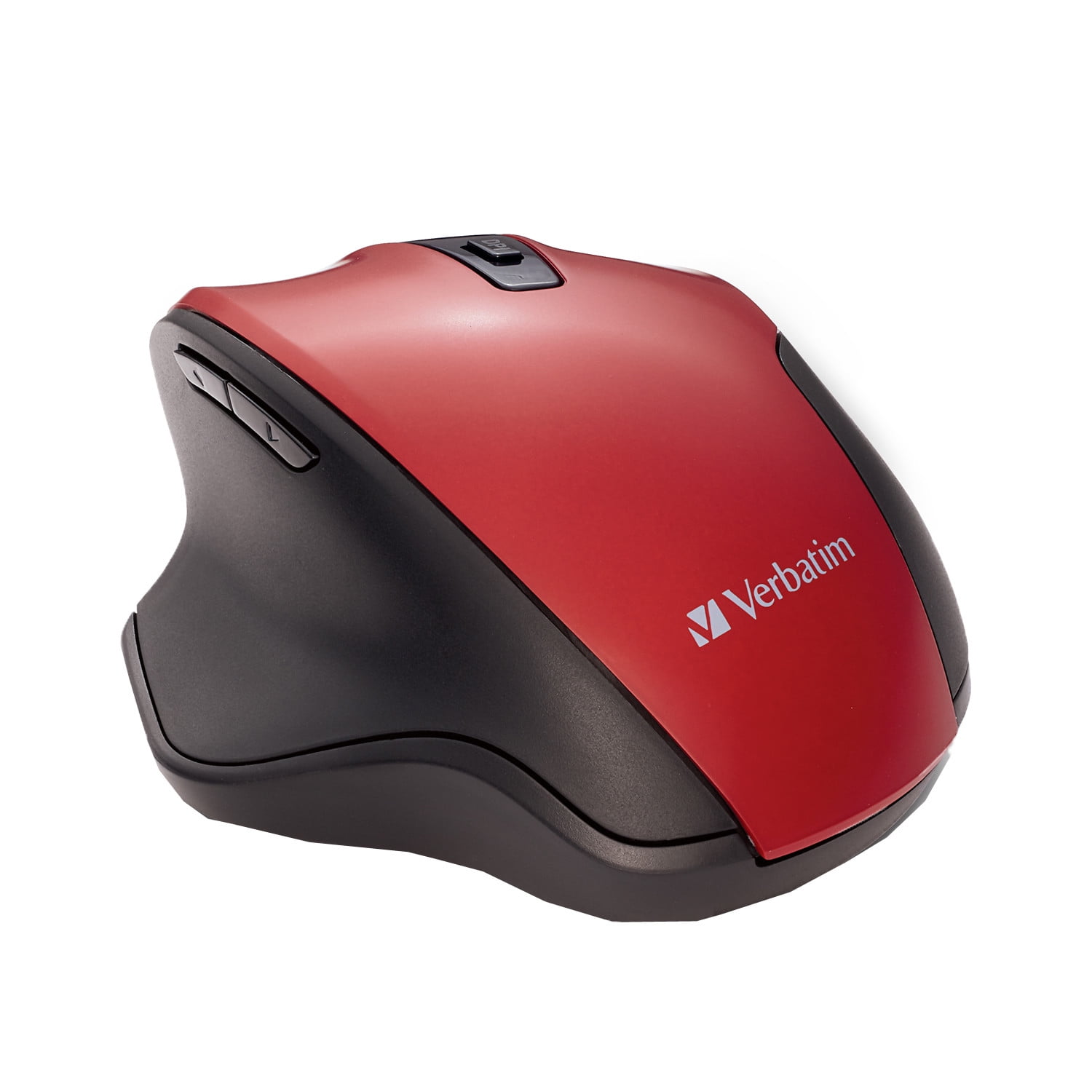 Verbatim Silent Ergonomic Wireless Blue LED Mouse, Red - Walmart.com