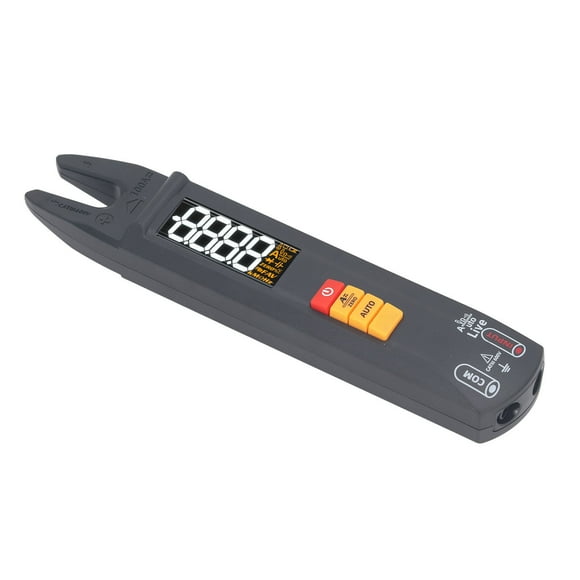 Clamp Meter Multimeter, Current Ohm Voltage Tester Compact ABS Wide Application High Accuracy Multifunctional for Circuit Testing