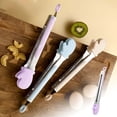 thumbnail image 2 of High Temperature Kitchen Silicone Food Tongs for Steak Bread Baking and Cooking Meal Preparation, 2 of 8
