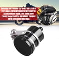 thumbnail image 5 of MRELC Copa de aceite de depósito de líquido de frenos de aluminio universal para motocicleta compatible con Yamaha Kawasaki Honda Suzuki BMW y más (negro), 5 of 5