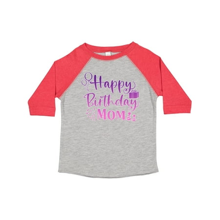 

Inktastic Purple Happy Birthday Mom Gift Toddler Boy or Toddler Girl T-Shirt