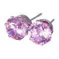 thumbnail image 2 of SmartBy Ear Studs Elegant All Match Cubic Zirconia Round Exquisite Earrings for Dating, 2 of 7