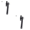 thumbnail image 1 of Ounissouiy Herramienta de cocina profesional de plástico, abrelatas manual de seguridad, corte lateral, agarre fácil, cuchillo abrelatas Manual para tapa K1 negro 2piezas Ounissouiy CBP150672, 1 of 6