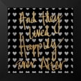 thumbnail image 2 of Studio, Sd Graphics 12x12 Black Modern Framed Museum Art Print Titled - Happily Ever After Pattern, 2 of 5