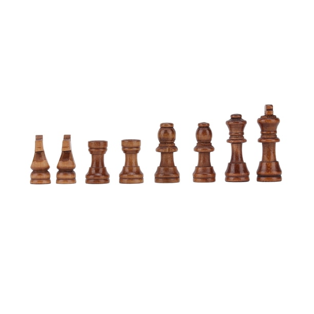 Chessmen, Wood International Chess Piece 2.17in King Height Hermoso Hermoso Dos Colores Para Juegos de Rompecabeza