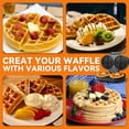 thumbnail image 4 of Máquina para Waffles Baker's Friend Doble de 15 cm Antiadherente 1200W, 4 of 6