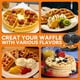 thumbnail image 4 of Máquina para Waffles Baker's Friend Doble de 15 cm Antiadherente 1200W, 4 of 6