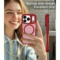 thumbnail image 6 of for iPhone 17 Pro Case, Compatible with MagSafe, Translucent Matte Shockproof Anti-Slip Anti-Fingerprint Pocket-Friendly Phone Case Cover - Red, 6 of 7