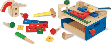 melissa and doug hammer and saw tool bench
