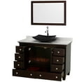 thumbnail image 4 of Wyndham Collection Wcv800048sescmovm24 48" Free Standing Vanity Set - White, 4 of 7