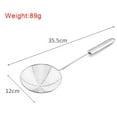 thumbnail image 3 of PENGXIANG Mesh Strainer Skimmer Ladle Stainless Steel Long Handle Kitchen Frying Cooking Steaming Colander Spoon, 3 of 6