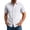 White, variant on WIZUTIZ Men's Casual Button Up Shirt Solid Color Short Sleeve Lapel Polyester Spandex Stretch Business Summer Top for Office Daily Outdoor Wear Mens Fashion