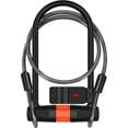thumbnail image 1 of Candado en U para bicicleta de alta resistencia, grillete de 14 mm y cable de 10 mm x 1,2 m con soporte de montaje para bicicleta de carretera, bicicleta de montaña plegable, 1 of 5