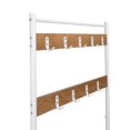 Honey Can Do Entryway Hall Tree with Bench and Shoe Storage, White