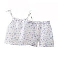 thumbnail image 2 of Débardeur pour Filles, Ensemble d'Été Mignon Imprimé Léopard à Manches Courtes et Col Rond pour Bébé, 2 of 3
