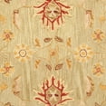 thumbnail image 3 of SAFAVIEH Anatolia Sherman Floral Wool Area Rug, Sage/Burgundy, 6' x 6' Square, 3 of 3