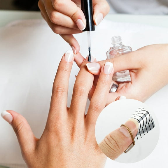 Yardwe Assorted Color Nail Forms Stickers for Nail Art Use Acrylic Extensions Essential Manicure Tool Set