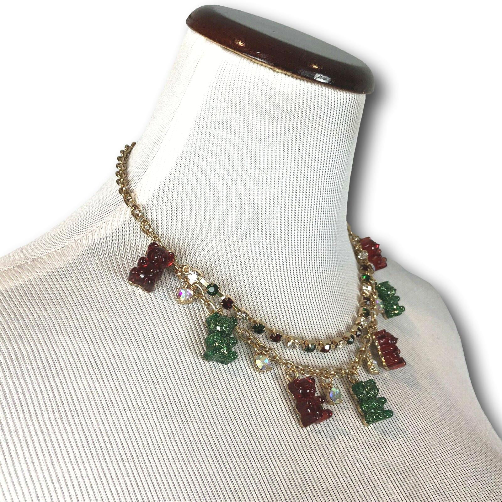 Betsey Johnson Gummy Bear Necklace and Earrings Set. | eBay
