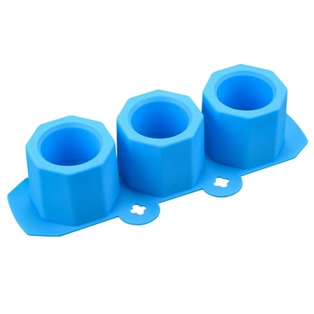

Foaenda 3D Ice Mold Tray | Cup Shape Ice Cube Mold for Chilled Drinks Beverages | DIY Ice Balls Maker with 3 Cavities Easy Release for Whiskey Cocktail Bourbon