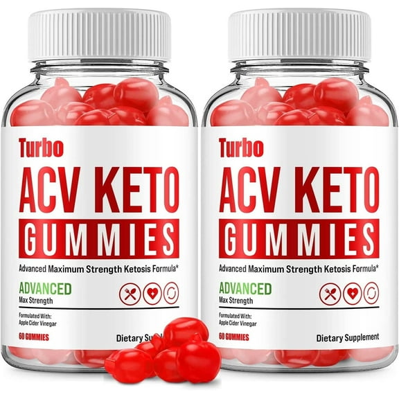 2 Pack Turbo ACV Keto Gummies Turbo ACV   Keto Advanced Keto Formula Plus Apple Cider Vinegar Keto Gummies Dietary Supplement B12 Beet Root Juice Men Women 120 Gummies