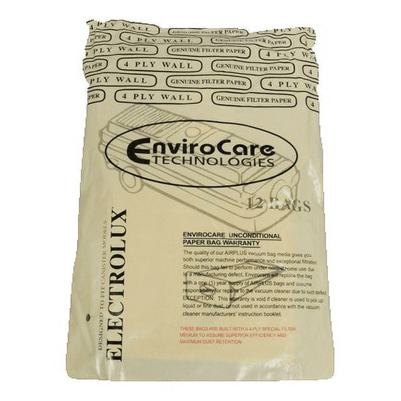 Generic Electrolux Paper Bags C,12 PK,4 Ply Tank Replacement Part-805FP