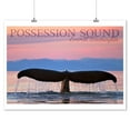 thumbnail image 2 of Everett, Washington, Possession Sound, Humpback Whale and Sunset (9x12 Wall Art Print, Home Decor), 2 of 3