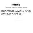 thumbnail image 2 of CMX Front Rear Disc Brake Rotors and Ceramic Pads Kit for Car Honda Civic Acura EL K8C-101076, 2 of 11