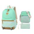 thumbnail image 2 of Backpack Girls School,Girls School Bags Set, Bookbags + Shoulder bag + Pouch 3 in 1(Color: Light Green), 2 of 7