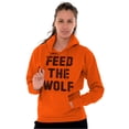 thumbnail image 3 of Feed The Wolf Sarcastic Hangry Gym Hoodie Sweatshirt Women Men Brisco Brands S, 3 of 6