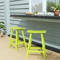 thumbnail image 2 of Florence Siège de Selle en Plastique HDPE 24 Pouces Tabouret de Bar Lime (Ensemble de 2), 2 of 5