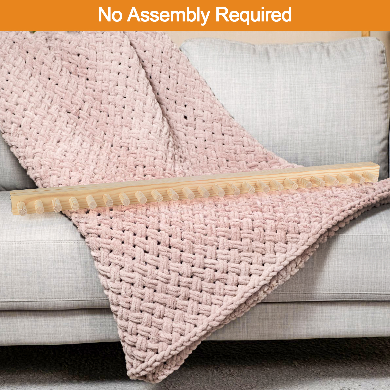 84“ Chunky Blankets Loom Knitting Looms Long Installation Free and Adjustable Foldable Portable Extra Loom Large 38,48,60, 72,84,96 Inch