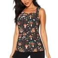 thumbnail image 1 of Fotbe Mushroom With Snails Blusas Sin Mangas para Mujer – Estilo Casual, Corte Suelto, Slim-Fit, Cuello Redondo Deportivo, Tops de Verano para Gimnasio y Yoga-X-Large, 1 of 1