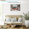 thumbnail image 2 of Farmhouse Truck Wall Art, Old Truck Wall Art, Personalized Farmhouse Canvas Wall Art, Red Truck with Window Picture for Country Wall Decor, Customized Wall Painting for Rustic Home Decor 12x18 Inches, 2 of 11