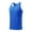 Blue, variant on qelini Mens Tank Tops Baggy Vest Top Crewneck Sleeveless Shirt Vest Mesh Quick Dry Solid Color Cloths