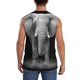 thumbnail image 4 of Fotbe Indian Elephant Men's Camiseta sin Mangas Estampada para Hombres, Playera Casual para Gimnasio, Entrenamiento, Playa-3X-Large, 4 of 7