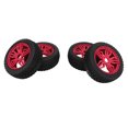 thumbnail image 4 of 4pcs Red Style A 17mm Hex Hub RC Tires - 112mm Diameter Rubber & Plastic Tires with Enhanced Grip, Strong Cushioning, Anti-Aging Feature, Universal Fit for 1/8 Scale Remote Control Racing Cars,, 4 of 7