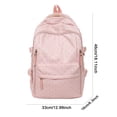 thumbnail image 2 of Polka Dot School Backpack, Large Loptop Backpack with Cute Pendant, Waterproof Backpack for College Outdoor, Pink, 2 of 10