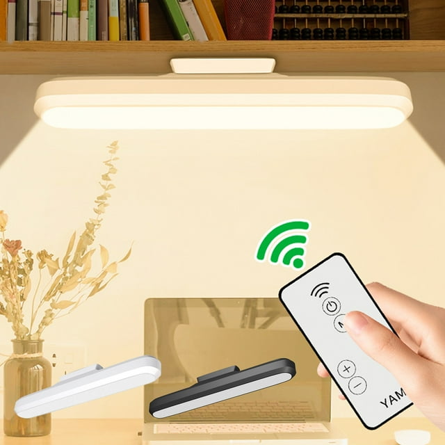 Xihbxyly Luz de Lectura Led, Brillo Ajustable, Diseño de Adsorción Magnética, Alimentación Por Usb, Control Remoto Incluido, Uso Múltiple, Ideal para Estudio, Dormitorio, Exterior, Tamaño 28,5 X 5 X