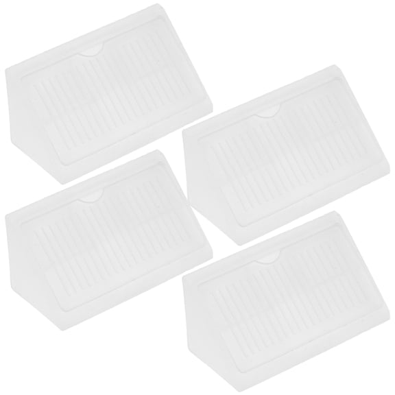 Masteelf 20pcs Furniture Corner Brace Joints Furniture Right Angle Bracket Plastic Corner Support Braces Cabinet Triangle Bracket