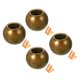 thumbnail image 1 of Tracción Cordón Extremo Cordón Metal Cuenta Lámpara Cremallera Redondo Bola Tracción Extremo Bronce para Persiana Luz Tracción Interruptor, Paquete de 4, 1 of 5