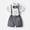 Silver, variant on Zecgelong Toddler Boys Short Sleeve Shirt Tops Shorts With Tie Child Kids Gentleman Outfits Boys Dressy Short Sleeve Sets for Boys 3-4 Years
