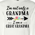 thumbnail image 4 of Inktastic I'm Not Only a Grandma I'm a Great Grandma with Flowers Long Sleeve T-Shirt, 4 of 5