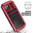 thumbnail image 3 of Decase for Apple iPhone 15 Plus Phone Shell,Heavy Duty Tri-Layer Hybrid Protective Cover for Outdoor Sports,With Front Screen Protector & Hidden Kickstand Mag Safe Magnetic Case - Red, 3 of 9