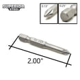 thumbnail image 6 of Superior Steel BZ201-25PK #1 Pozidriv Single End Screwdriver Bits, 2" Length, Hardened Steel, 25-Pack Display, 6 of 6